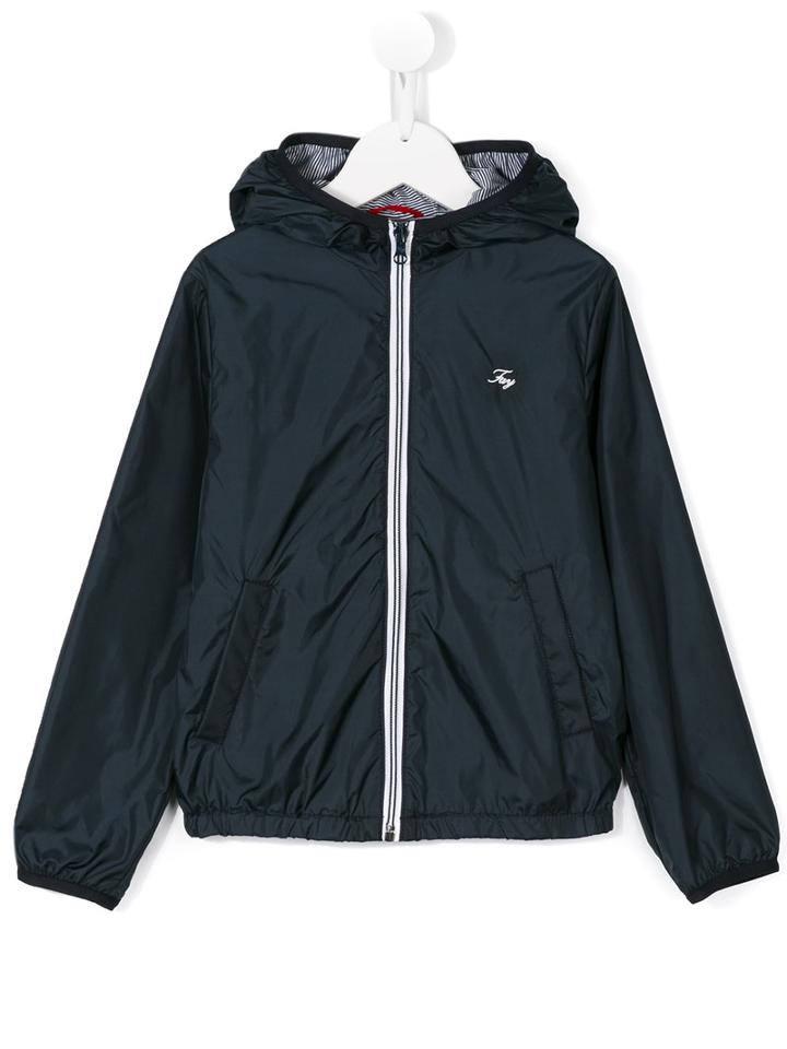 Fay Kids Hooded Jacket, Boy's, Size: 6 Yrs, Blue