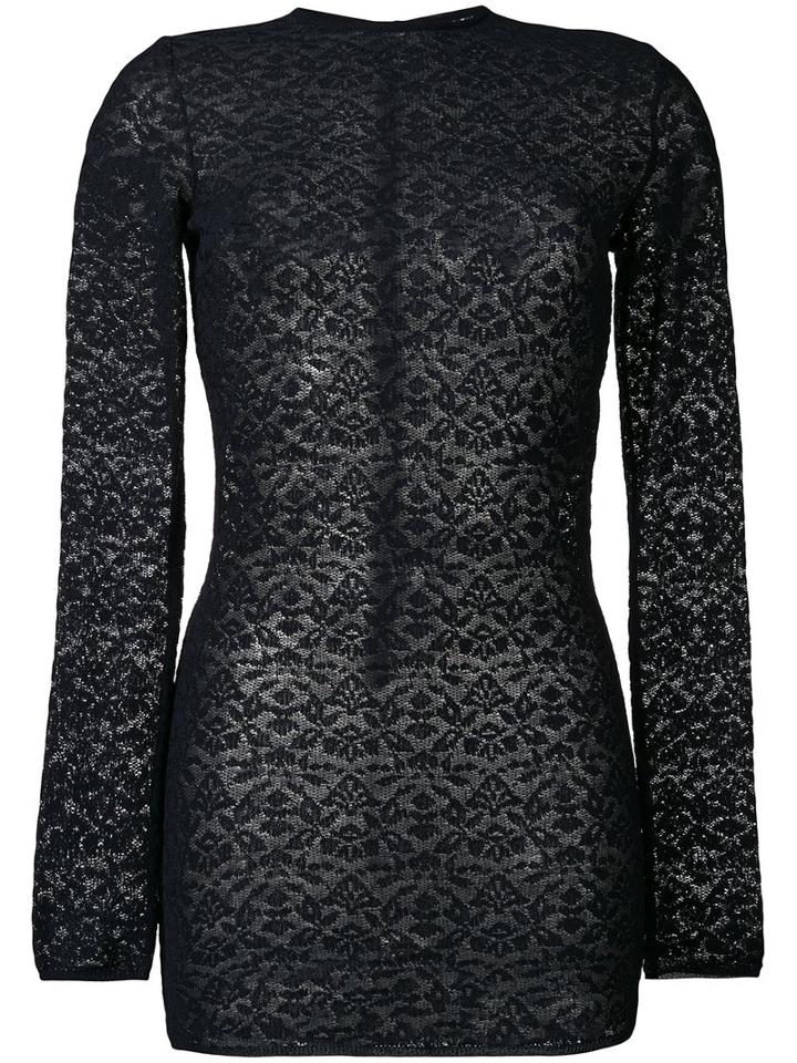Stella Mccartney Lace Crew Neck Jumper, Women's, Size: 42, Blue, Polyamide