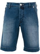 Jacob Cohen - Contrast Stitch Shorts - Men - Cotton/spandex/elastane - 32/34, Blue, Cotton/spandex/elastane