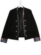 Balmain Kids Bead Trim Jacket - Black