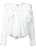 Isabel Marant Arlington Blouse, Women's, Size: 40, White, Polyimide/silk