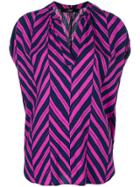 Steffen Schraut Chevron Printed Top - Blue