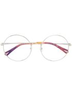 Chloé Eyewear Round Frame Glasses - Metallic