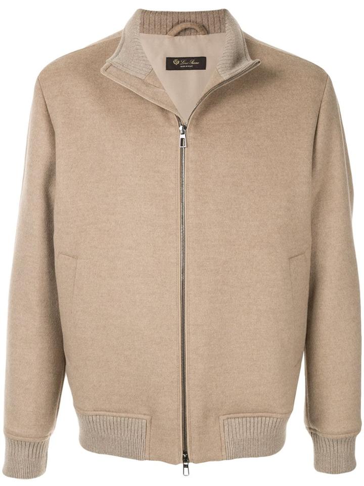 Loro Piana Double Bicolour Bomber Jacket - Brown