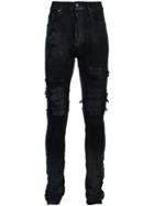 Amiri Ripped Skinny Jeans, Men's, Size: 31, Black, Cotton/spandex/elastane