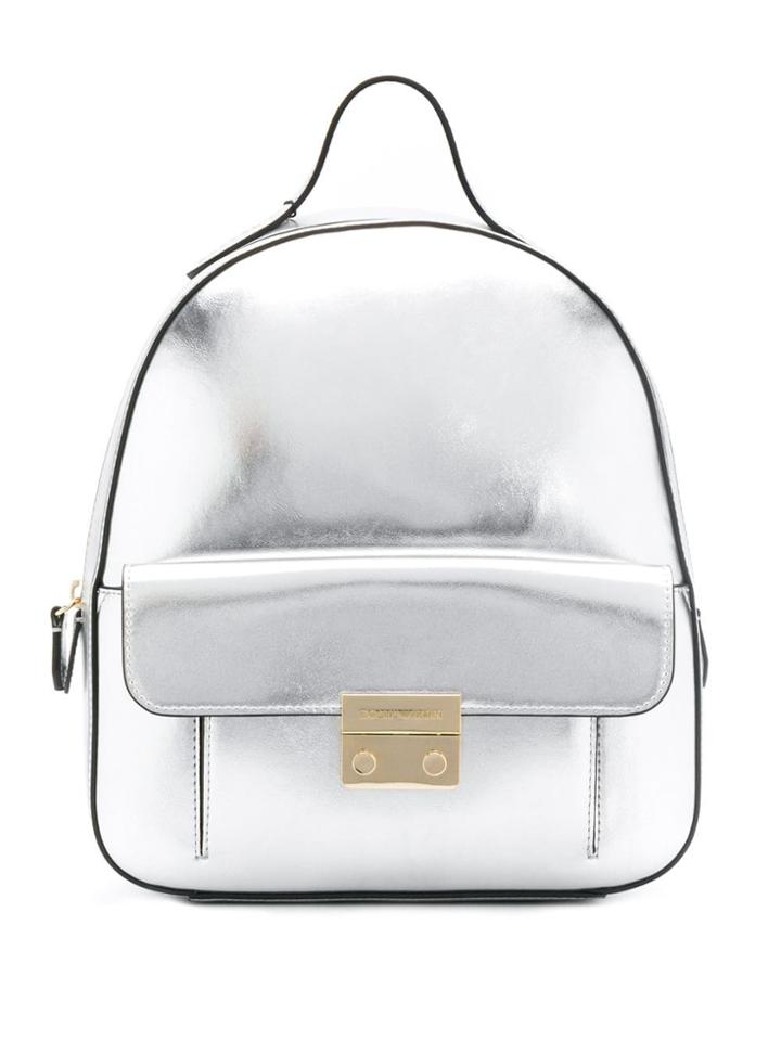 Emporio Armani Small Metallic Backpack - Grey
