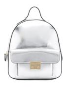 Emporio Armani Small Metallic Backpack - Grey