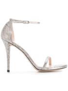Stuart Weitzman Textured Sandals - Metallic