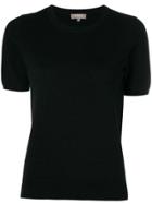 N.peal Round Neck Knitted T Shirt - Black