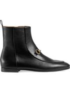 Gucci Gucci Jordaan Leather Ankle Boot - Unavailable