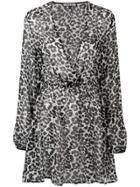 Fisico Leopard Print Cover Up - Black