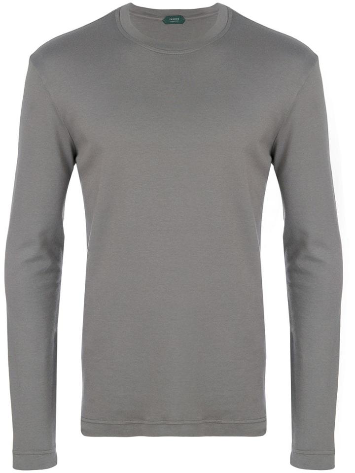 Zanone Woven Sweatshirt - Grey