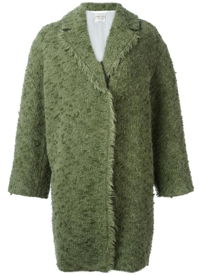 Forte Forte Oversized Boucle Coat, Women's, Size: I, Green, Silk/polyamide/alpaca/polyamide