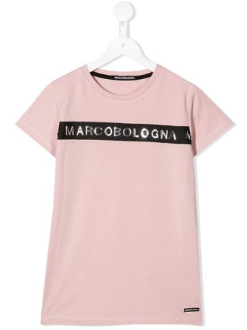 Marco Bologna Kids Front Logo T-shirt - Pink
