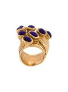 Saint Laurent Cluster Stone Ring - Gold