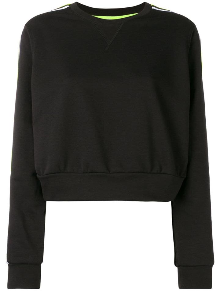 No Ka' Oi Cropped Sport Sweatshirt - Black