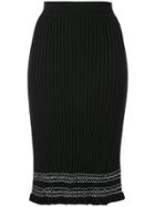 Altuzarra Ribbed Pencil Skirt - Black