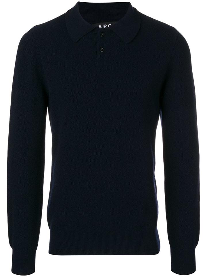 A.p.c. Polo Jumper - Blue