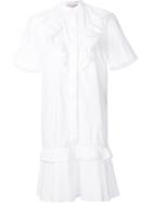 Stella Mccartney 'charlie' Ruffled Dress, Women's, Size: 38, White, Cotton