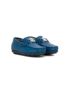 Roberto Cavalli Junior Teen Logo Plaque Loafers - Blue