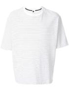 Bassike Striped Round Neck T-shirt - White