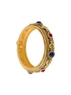 Christian Dior Vintage Etched Glass Stone Bracelet, Women's, Metallic