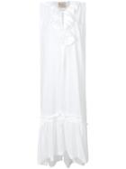 Erika Cavallini Ruffle Front Dress - White