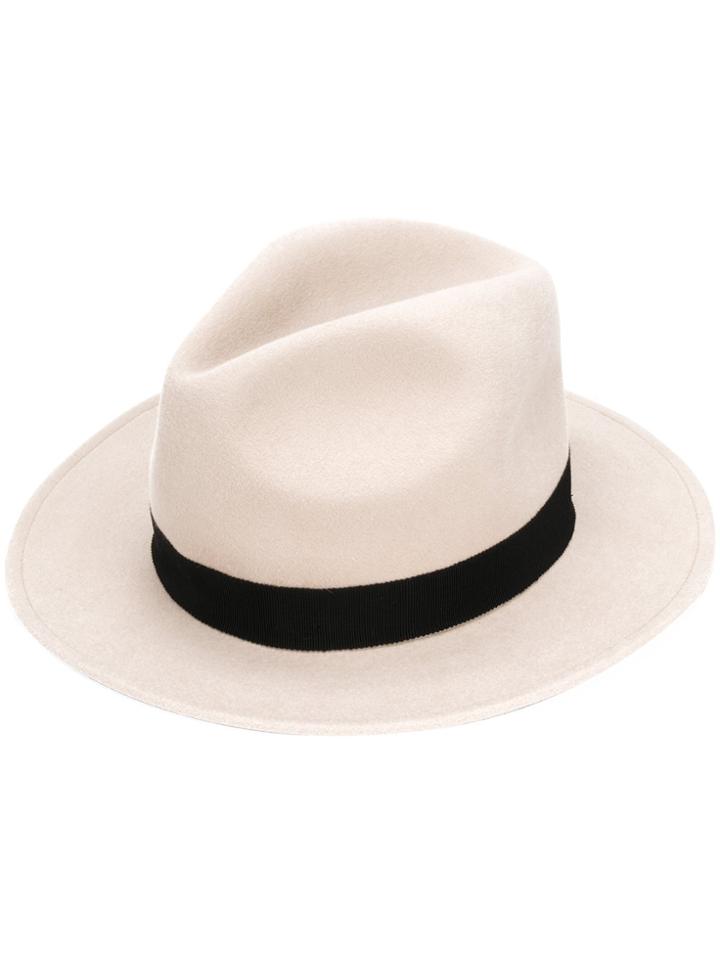 Dsquared2 Fedora Hat - Nude & Neutrals