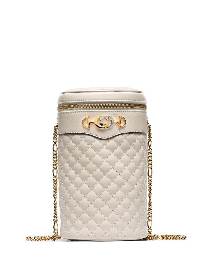Gucci Quilted Belt Bag - White