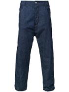 Marka - Cropped Straight Trousers - Men - Cotton/linen/flax/polyurethane - 2, Blue, Cotton/linen/flax/polyurethane