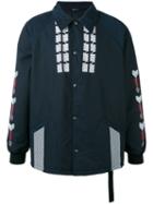 Lanvin - Arrow Embroidered Jacket - Men - Cotton/nylon/polyester/viscose - 50, Blue, Cotton/nylon/polyester/viscose