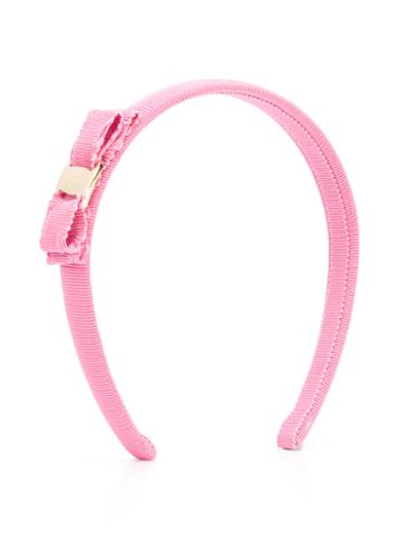 Salvatore Ferragamo Kids Bow Detail Headband, Girl's, Pink/purple