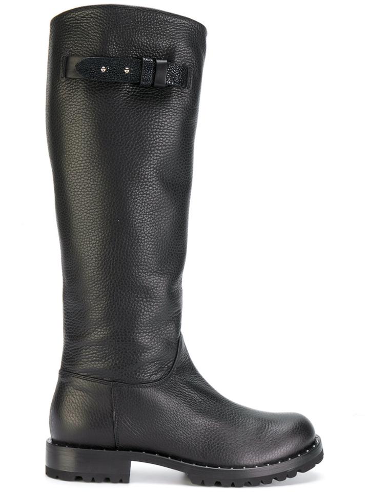Ermanno Scervino Calf Length Boots - Black