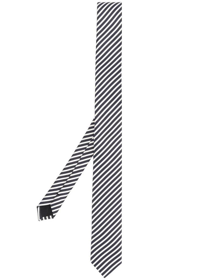 Saint Laurent Diagonal Stripesp Necktie - Blue