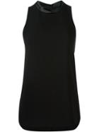 Alexander Wang Band Collar Tank Top, Women's, Size: 4, Black, Silk/polyester/triacetate