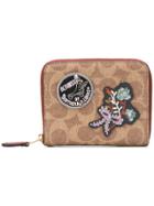 Coach Applique Logo Wallet - Brown