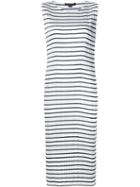 T By Alexander Wang Pleated Striped Dress