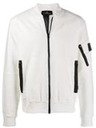 Stone Island Shadow Project Zipped Sweatshirt - White