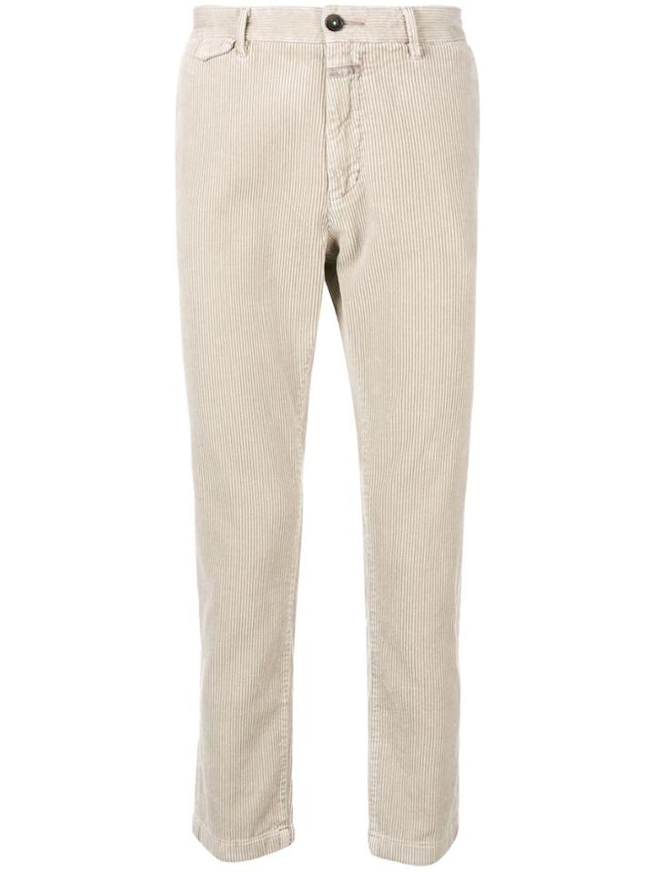 Closed Carrot-fit Corduroy Trousers - Nude & Neutrals