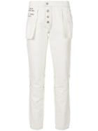 Unravel Project Inside Out Jeans - White
