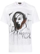 Comme Des Garçons Homme Plus Homme Plus Printed T-shirt - White