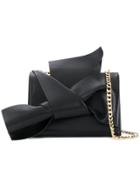 No21 Knot Front Chain Strap Shoulder Bag - Black