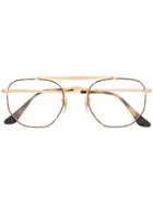 Ray-ban Tortoiseshell Effect Glasses - Gold