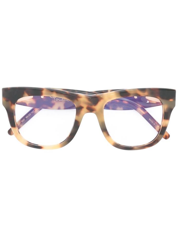 Pomellato Round Frame Glasses, Nude/neutrals, Acetate
