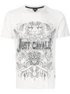 Just Cavalli Front Printed T-shirt - Grey