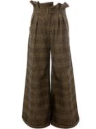 Aganovich Belted Wide-leg Trousers - Brown