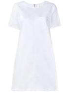 Current/elliott Frayed Shirt Dress, Women's, Size: 1, White, Cotton/spandex/elastane