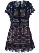 Self-portrait 'louisa' Dress, Women's, Size: 8, Blue, Polyester/polyamide/spandex/elastane