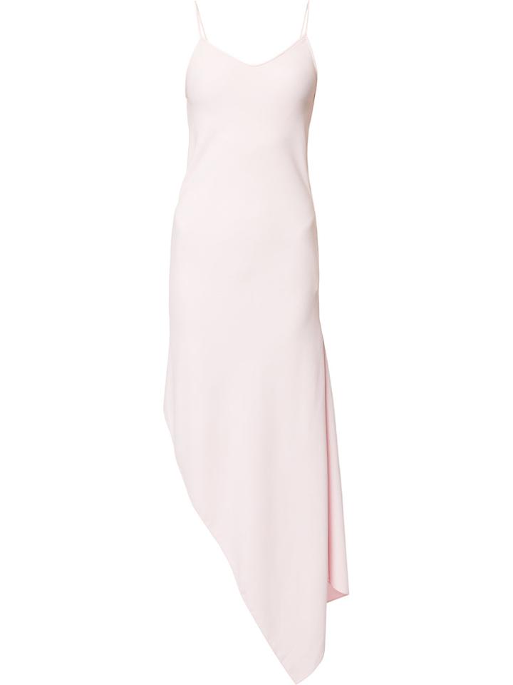 Tiko Paksa Asymmetric Hem Slip Dress - Pink & Purple