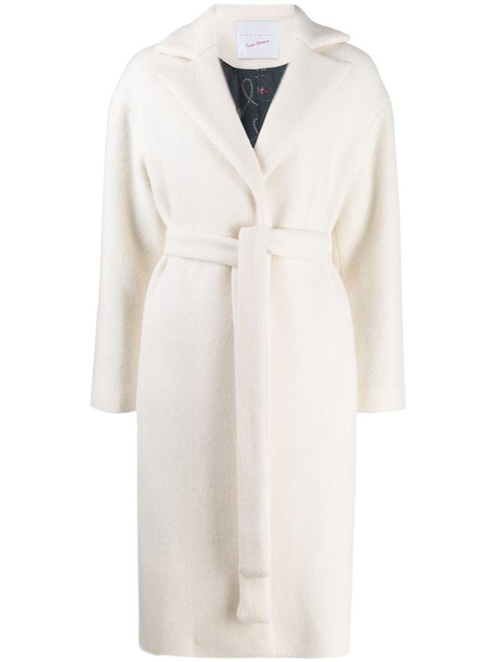 Giada Benincasa Belted Knee-length Coat - White